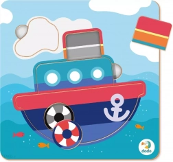 Kinderpuzzel stoomboot DODO