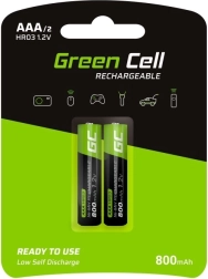 Wiederaufladbare Batterien Green Cell AAA HR03 800 mAh 2 Stk