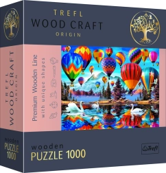 Puzzle en bois TREFL Wood Craft Origin – Ballons colorés 1000 pièces