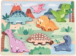 houten 3D puzzel dinosaurussen