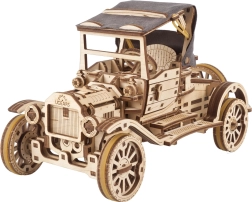 Wooden Mechanical Kit Historical Car