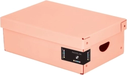 PASTELINI laminated storage box, small, apricot