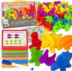 WOOPIE Educatieve Set Wetenschap Rekenen Montessori Dino Puzzel 95 stuks