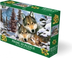 3D Puzzle Wolves 100 Pieces
