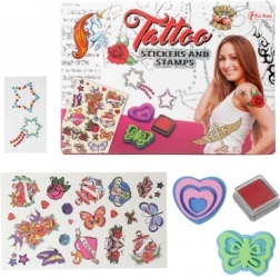 Tijdelijke tatoeages met stempels en stickers – creatieve set voor kinderen