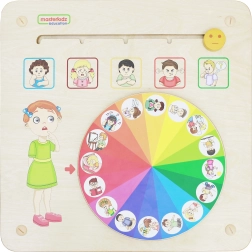 Masterkidz wandeducatiebord emoties Montessori