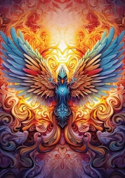 Puzzle Colorful Phoenix 1000 Pieces ART PUZZLE
