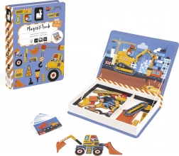 Janod Magnetic Book Magnetibook On the Construction Site