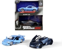 Fast & Furious Twin Pack: Brian's Porsche 996 GT3 RS and Shaw's McLaren 720S, 1:32