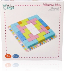 Gekleurd houten logicaspel Tetris Puzzel