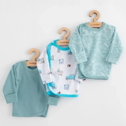 New Baby Classic II Infant Shirt, 3 pcs, Boy, Size 56 (0–3 months)
