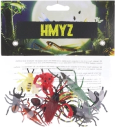 Set van 12 plastic insectenfiguren