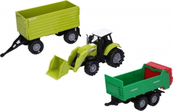 Tractor met vliegwielaandrijving met effecten en aanhangwagens 15 cm