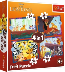Puzzel 4-in-1 De Leeuwenkoning Dapper