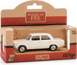 PRL FIAT 125p model car white 1:43