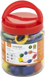 Houten rijgkralen voor in de hand – extra groot