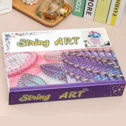 Kit créatif string art avec LED, cadre 21 × 30 cm – motif dauphin