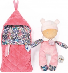 Doudou Jolijou baby in slip-on sleeping bag 20 cm – Pink