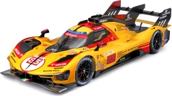 metalen model bburago 1:18 ferrari 499p #83 geel 24h le mans 2024