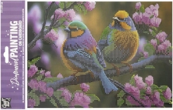 Diamantschilderen op paneel Vogels 29 × 21 cm