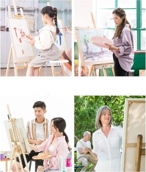 Schilderen op nummer met frame 30 × 40 cm – vlinders