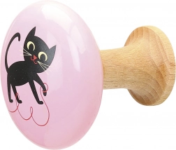 Wooden Hangers Cat and Red Ornament