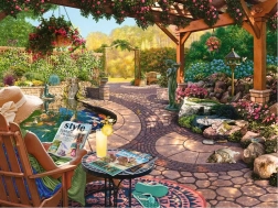 Large-format puzzle Beautiful Courtyard 750 pieces