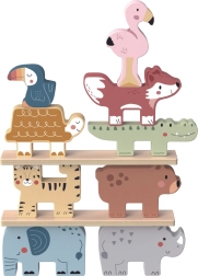 Houten blokken dieren Montessori 9 stuks van Tooky Toy