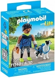 Playmobil My Life hardloper met bordercollie