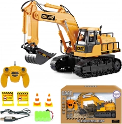 Remotely controlled large track excavator with 7 functions and sound