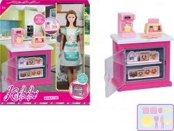 Keukenprinses pop 30 cm met keukenkast en accessoires