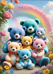 Puzzle oursons en peluche 300 pièces