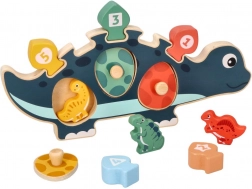 Houten kinderspeelgoedpuzzel - Dinosaurus
