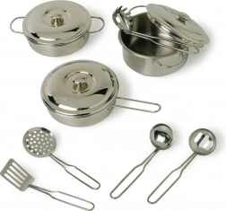 Metalen kinderservies Profi, set van 11 stuks