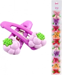 Haarspeldjes met fruitmotief, 2 stuks