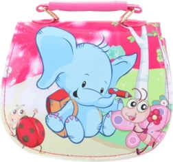 Roze kindertasje met olifant