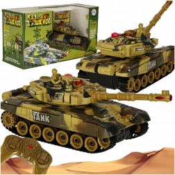RC tank with remote control 2.4 GHz – desert camouflage
