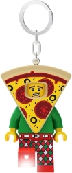 LEGO Schlüsselanhänger Pizza – leuchtende Minifigur mit LED