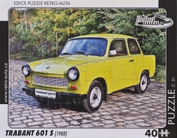 Retro car puzzle Trabant 601 S 40 pieces