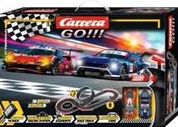 Carrera GO GT Powerplay racebaan 4,9 m met looping en Ford Mustang GT3 en Ferrari 296 GT3