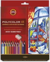 Artistieke kleurpotloden KOH-I-NOOR Polycolor, 48 stuks