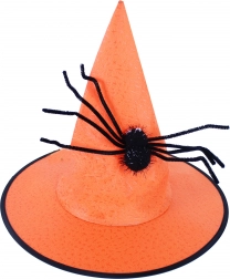 Heksenhoed met spin voor volwassenen