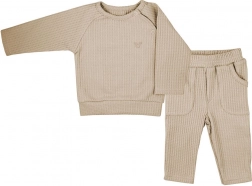 Babyset Koala Bello – longsleeveshirt en jogger, beige