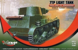 Poolse lichte tank 7TP – eentorenversion 1:72 bouwpakket