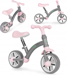 Loopfiets ECOTOYS met EVA-wielen en verstelbaar zadel, grijs