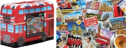 Eurographics puzzle in tin box London bus 550 pieces