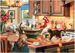 Puzzle Cats in the Kitchen XL 700 Pieces