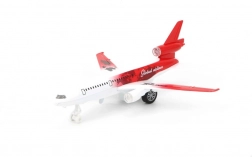 metalen pull-back vliegtuigje met muziek en lichtjes