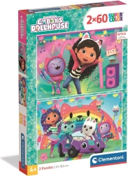 Puzzel Gabby’s Magische Huis: Vier met ons 2x60 stukjes