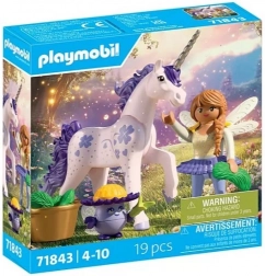 Set met figuur Princess Magic Eenhoorn Lucky Lavender met fee